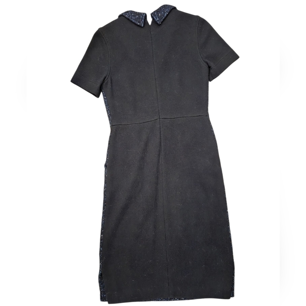 Vera Wang Lavender Label Sheath Tweed Dress with Notched Collar - Picture 4 of 11